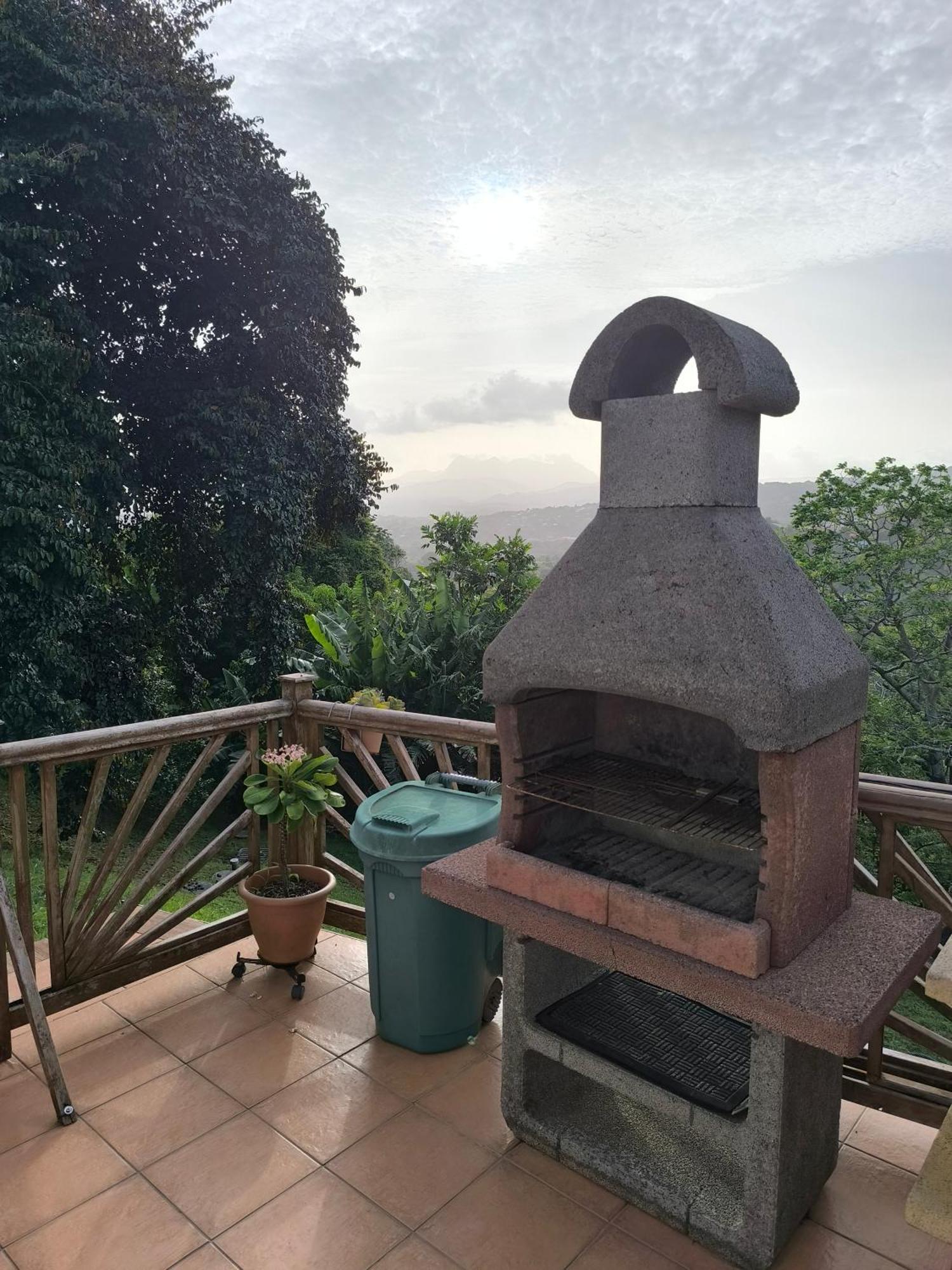 Studio Brazilia Bois Et Nature, Terrasse Avec Vue Sur Les Pitons Le Robert Luaran gambar